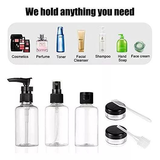 Дорожный набор для косметики 7 предметов Black - фото 3 Дорожный набор для косметики 7 предметов Black - фото 3