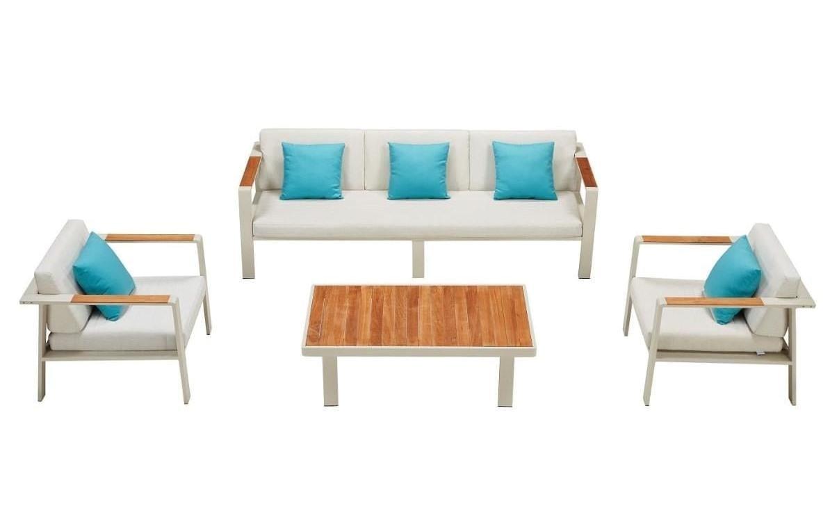 Комплект уличной мягкой мебели в стиле Loft с металлическим каркасом (KS-1343-YR)