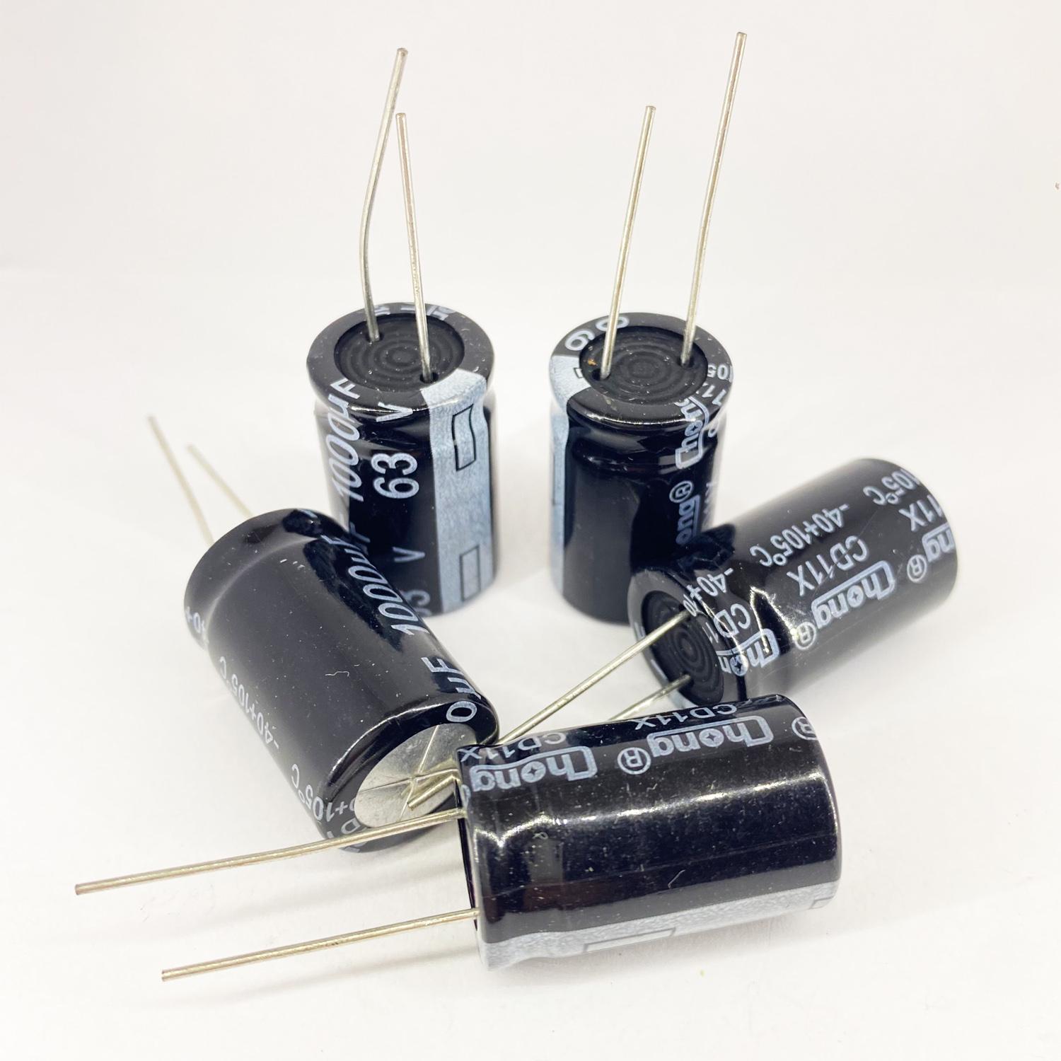 Електролітичні конденсатори ChongX 1000 мкф 63V 16x25 мм 105 °C (5456)