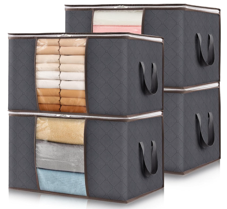 Ящики органайзеры для хранения одежды в шкафу 4 шт. 60х40х35 см (S2703600024)