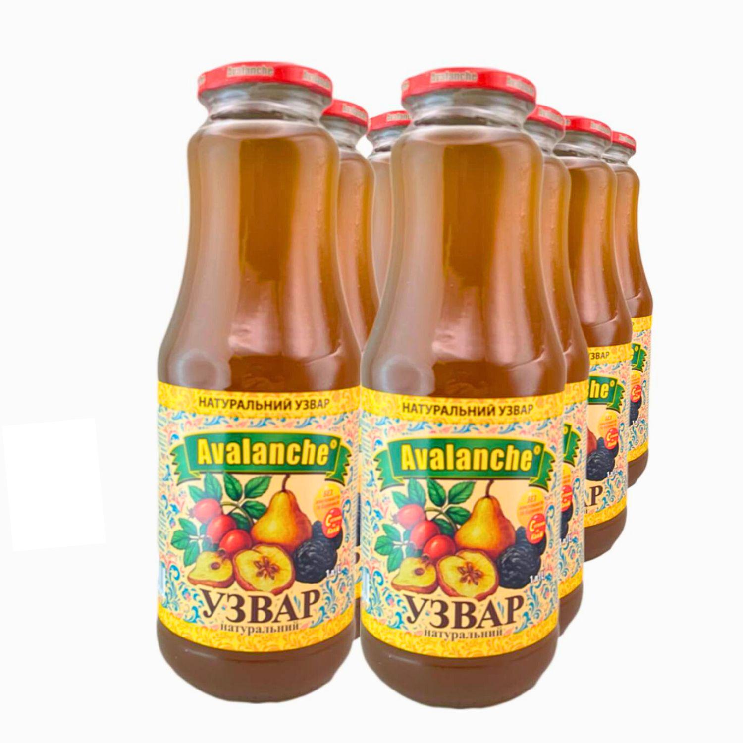 Узвар натуральный из сушеных фруктов Avalanche 1 л 8 шт. (J-A-stewed fruit-1L-pack8)