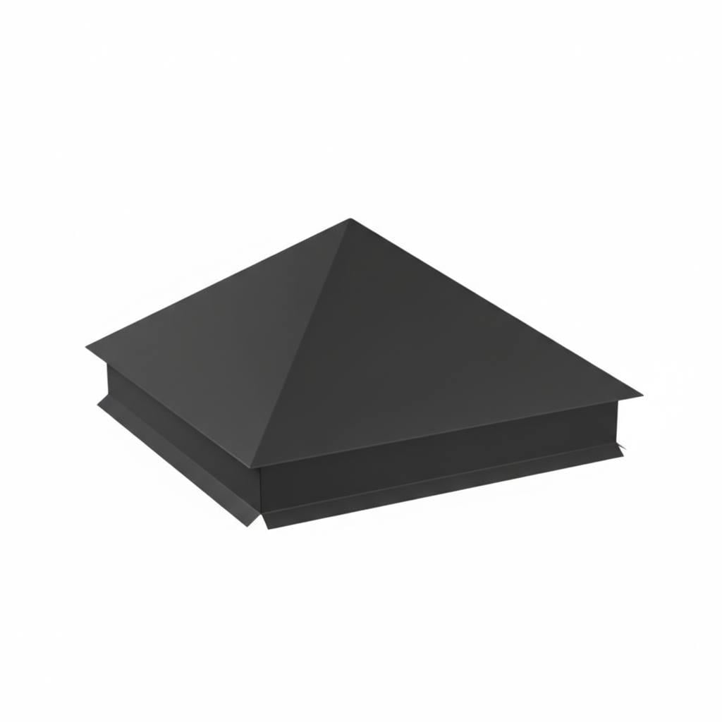Колпак 520х520х100 мм МАТ 0,5 RAL7024