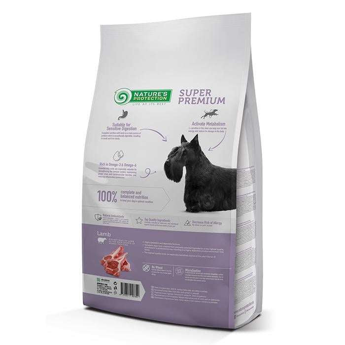 Корм сухий Nature's Protection Mini Adult Lamb Small Breeds малих порід з ягням 2 кг (NPS45734)