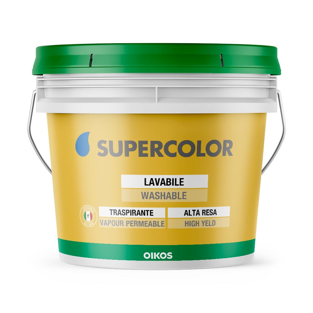 Краска интерьерная акриловая Oikos SUPERCOLOR 1 л