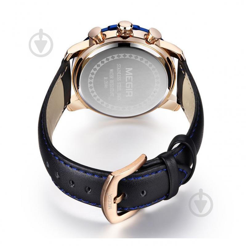 Годинник Megir Blue Black MG2046 (ML2046GREBK-1N2) - фото 3