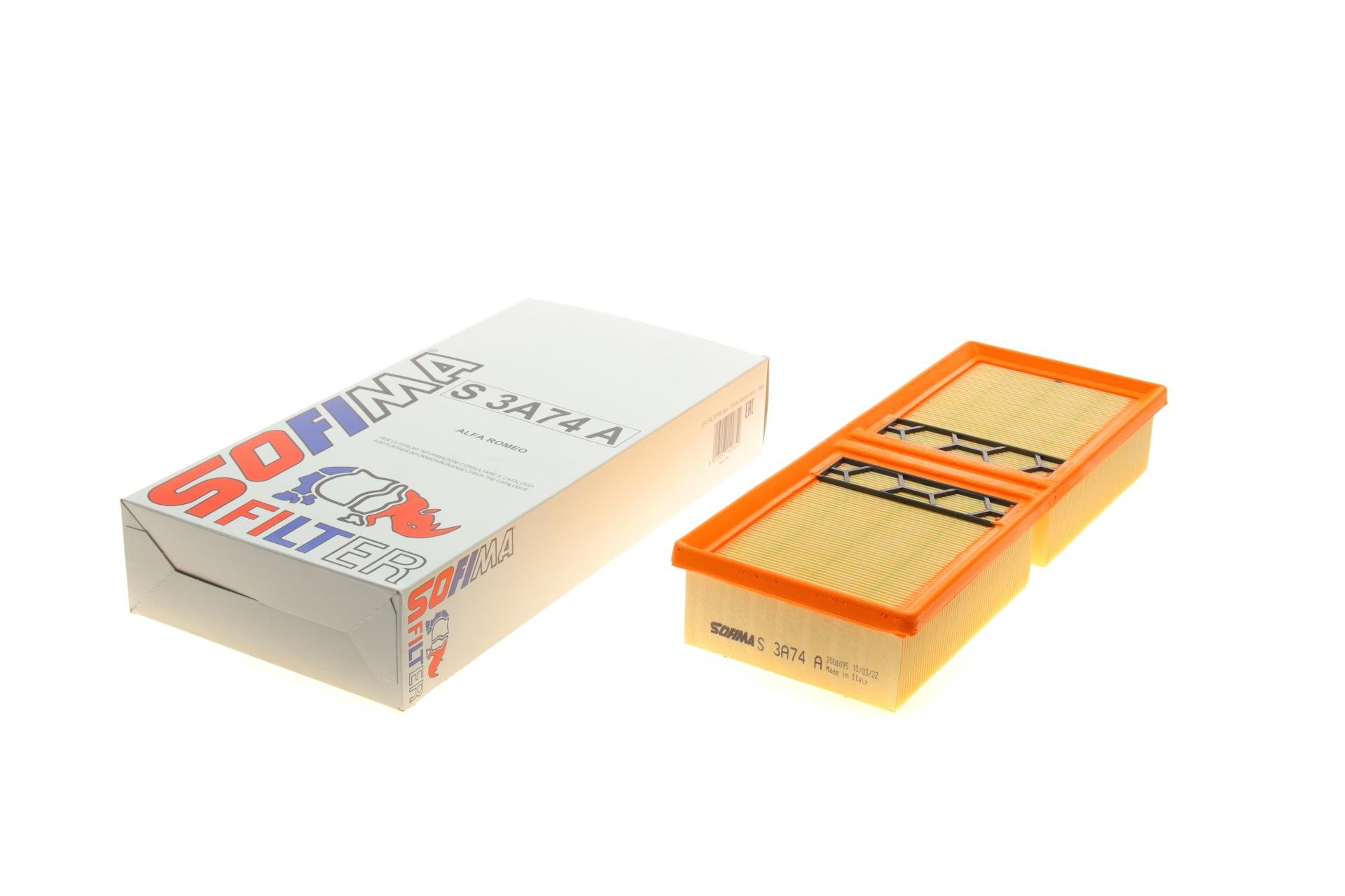 Фільтр повітряний SOFIMA для Alfa Romeo Giulia/Stelvio 2,0i/2,2D 16- (S 3A74 A)