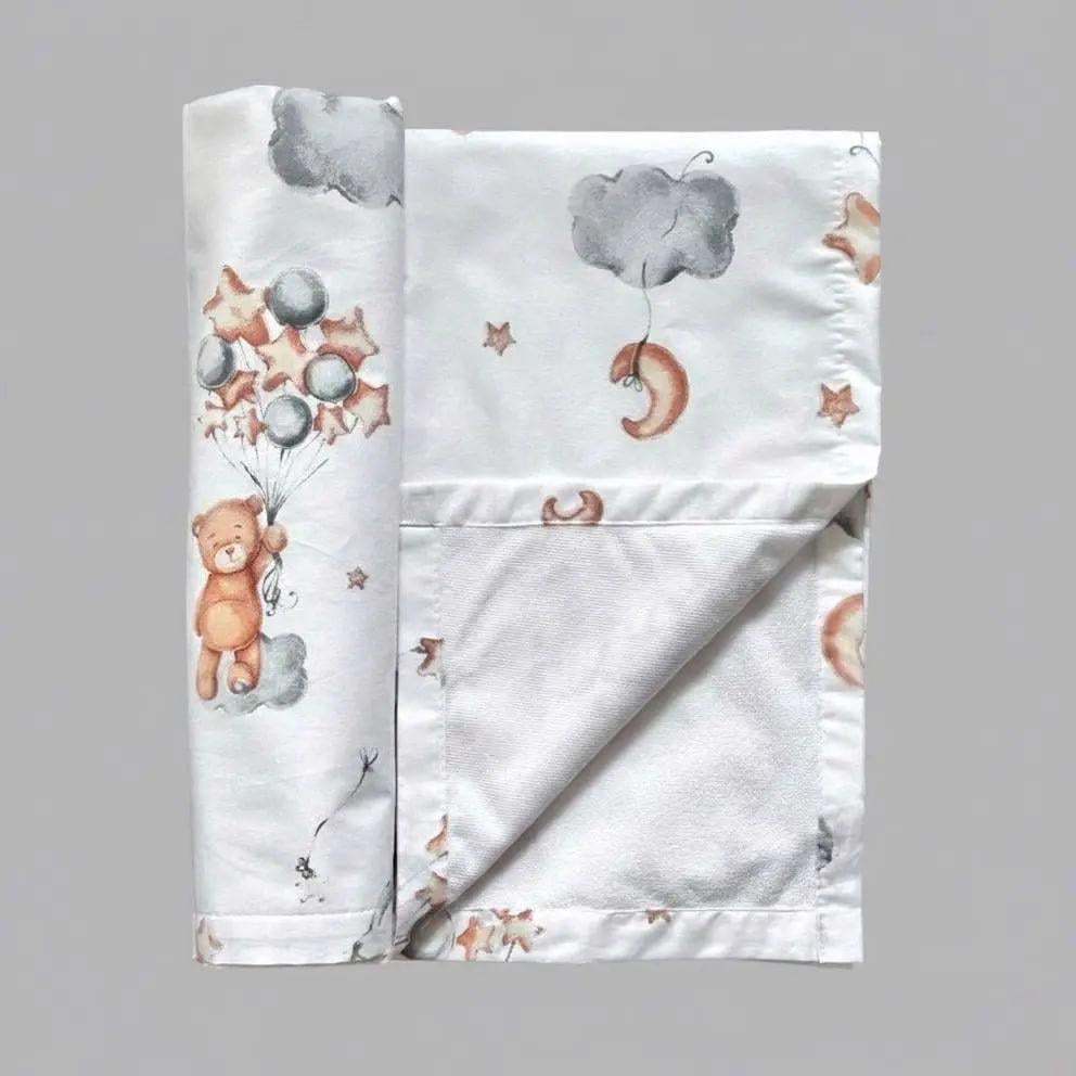 Пеленка детская непромокаемая BST хлопок/мембранная/бамбуковая махра 50х70 см Коричневый/Серый (2351858155)