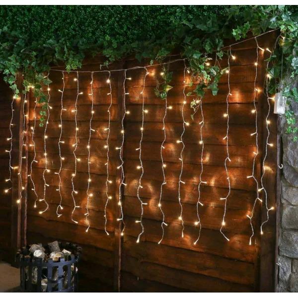 Гірлянда штора LED 72L від мережі 1,5X1,5 м Теплий білий (91017)