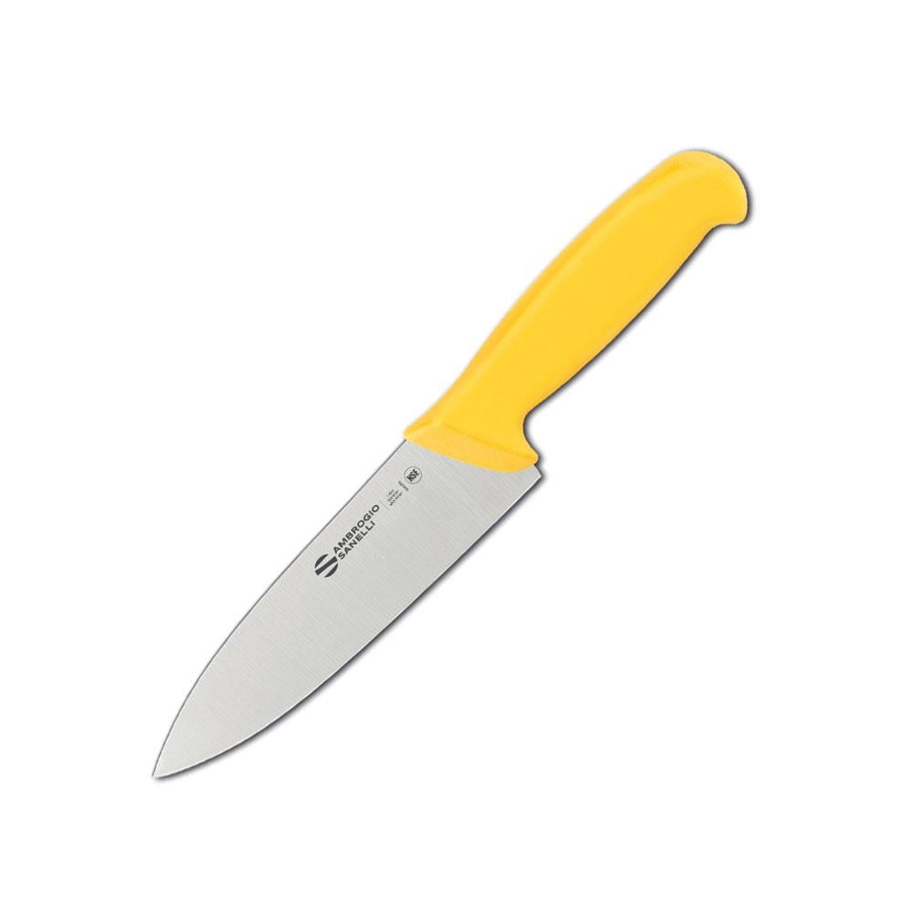 Нож кухонный Ambrogio Sanelli Supra 16 см Желтый (73109)