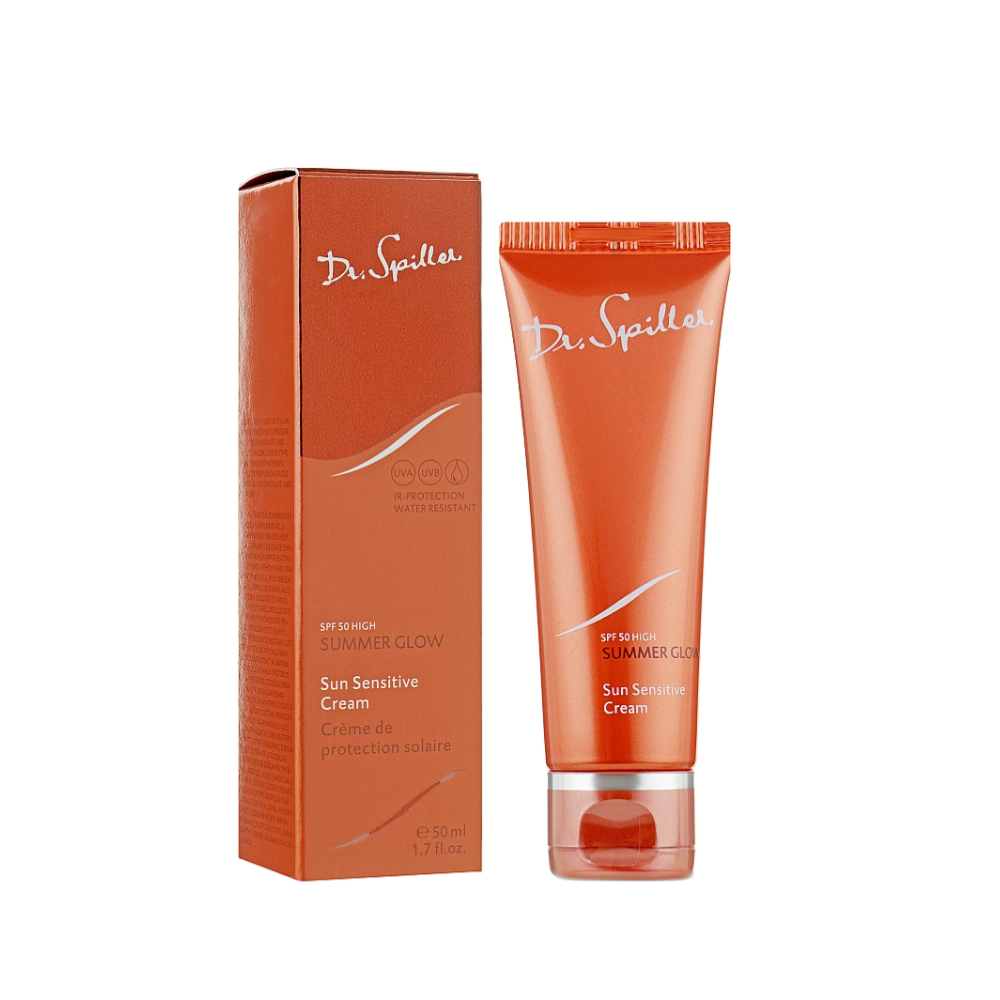 Крем для обличчя сонцезахисний SPF 50 Dr. Spiller Summer Glow Sun Sensitive Cream SPF50 50 мл Крем для обличчя сонцезахисний SPF 50 Dr. Spiller Summer Glow Sun Sensitive Cream SPF50 50 мл