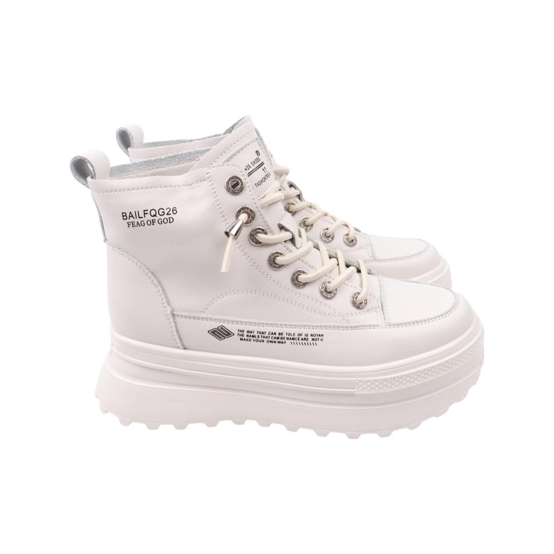 Черевики жіночі Li Fexpert зі шкіри р. 38 Молочний (865-22DHC)