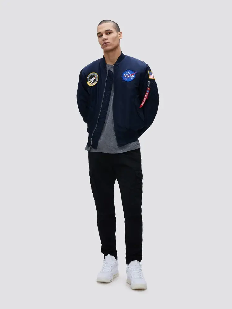 Куртка бомбер Alpha Industries Ma-1 NASA 3XL Blue (MJM21093C1B3XL) - фото 7