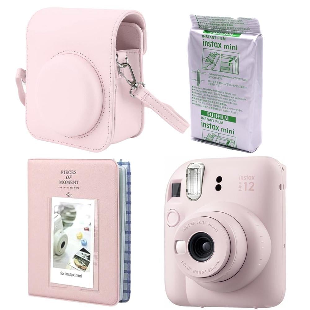 Подарунковий набір Fujifilm Instax Mini 12 фотопапір 10 шт./чохол/фотоальбом 64 фото Рожевий