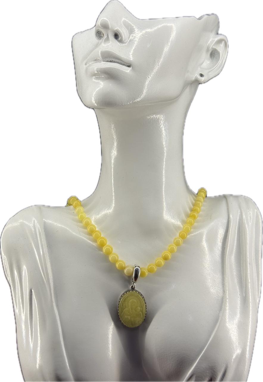 Ожерелье янтарное 25/18 мм р. 110