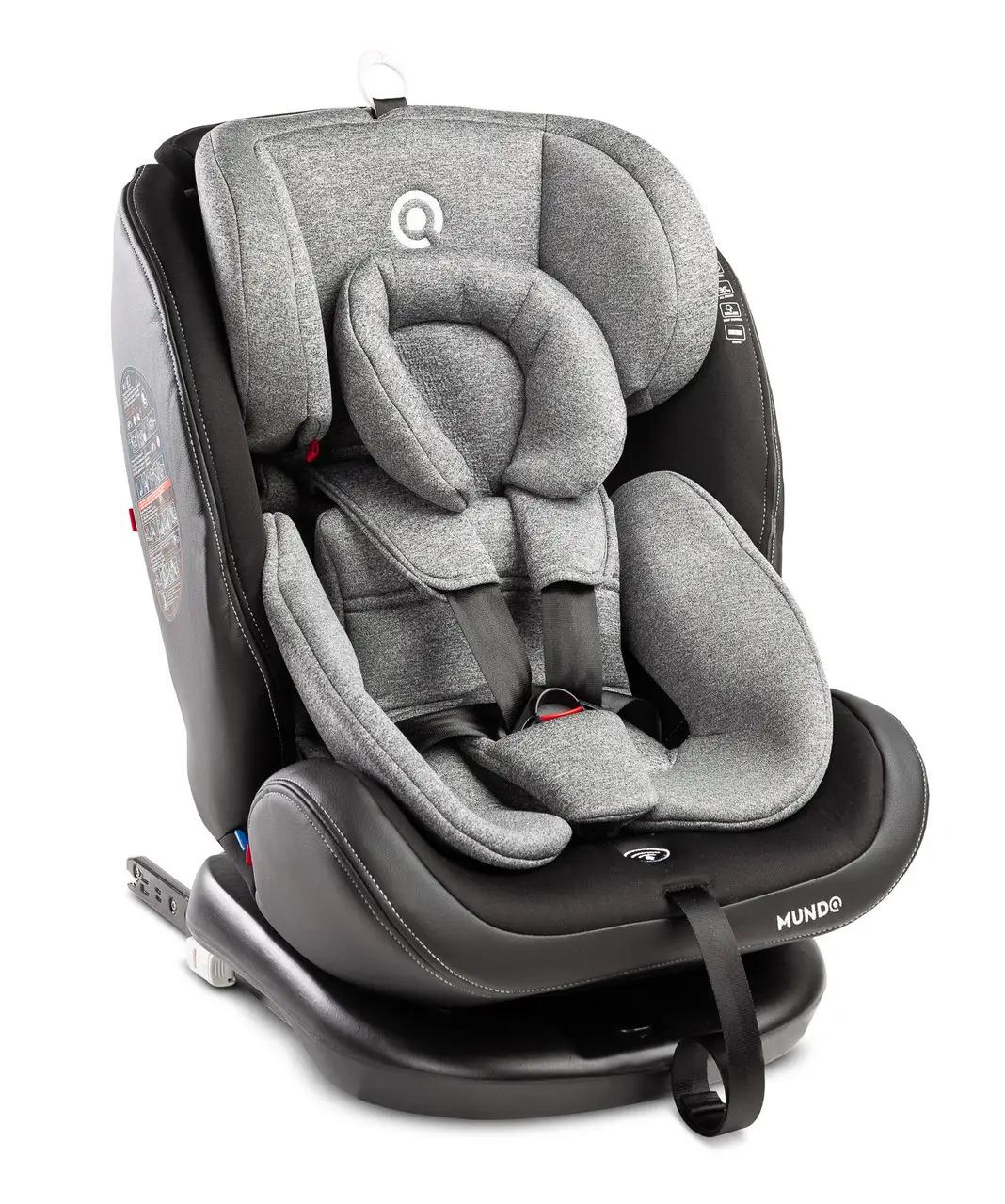 Автокресло детское Caretero Mundo Isofix 81х44х44 см 0-36 кг Серый (129889) - фото 6