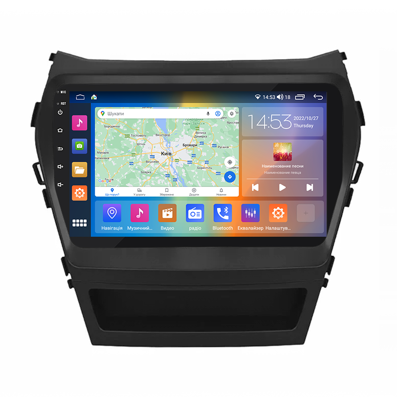 Автомагнитола штатная Lesko CarPlay/4G/Wi-Fi/GPS для Hyundai Santa Fe III Рестайлинг 2015-2018 2/32Gb 9" (1724551675)