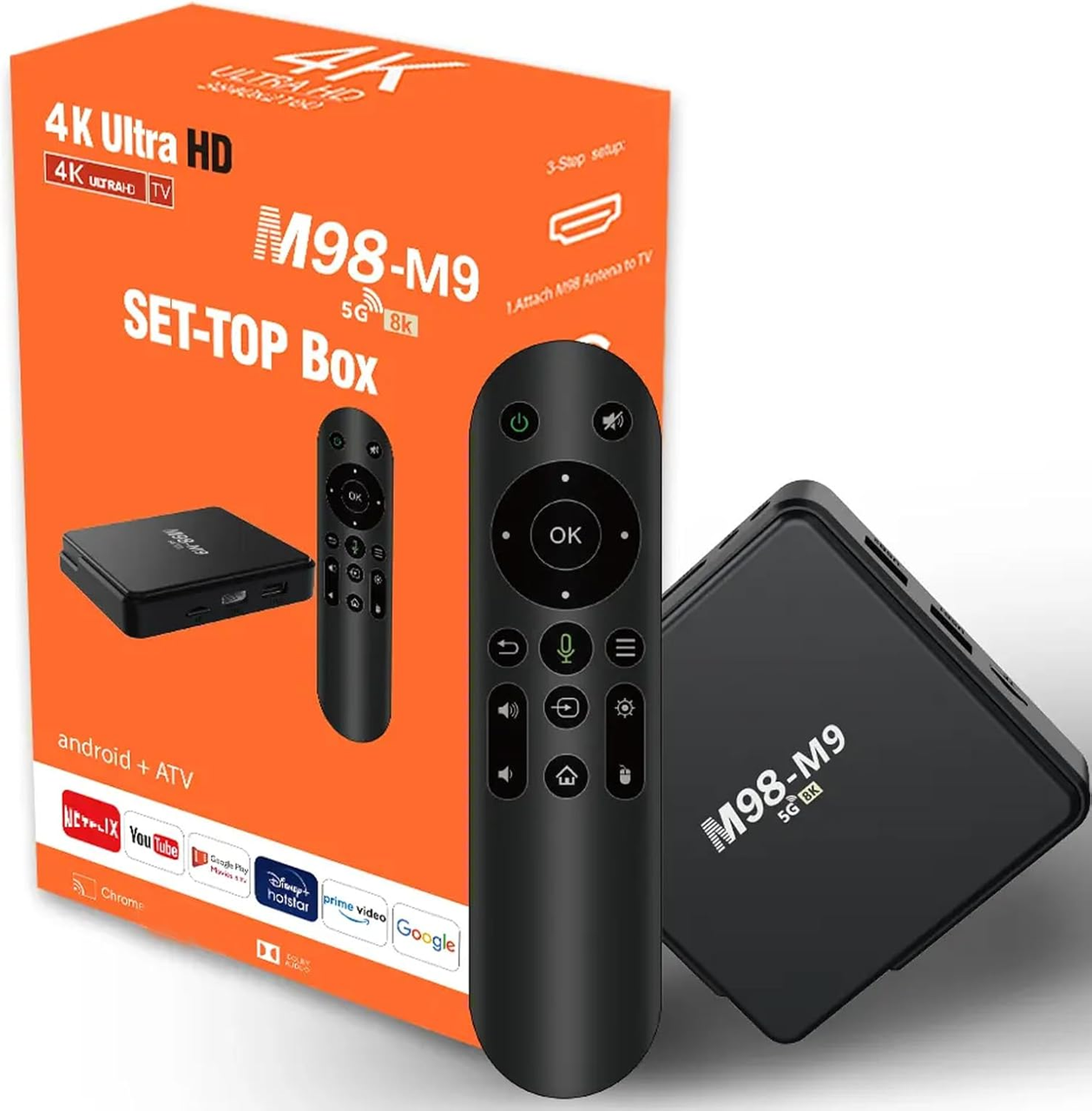 Смарт-приставка M98 M9 с Android 14 8K 4 core 2/16GB (2613217941) Смарт-приставка M98 M9 с Android 14 8K 4 core 2/16GB (2613217941)