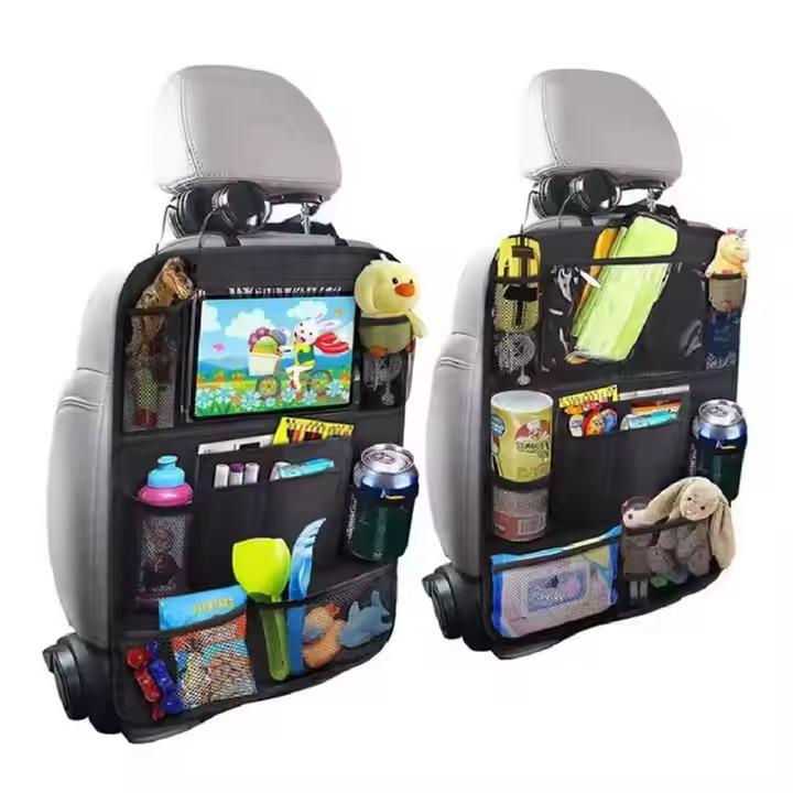 Органайзер автомобільний на спинку сидіння 10 секцій для приладдя 61х41 см Чорний - фото 4 Органайзер автомобільний на спинку сидіння 10 секцій для приладдя 61х41 см Чорний - фото 4