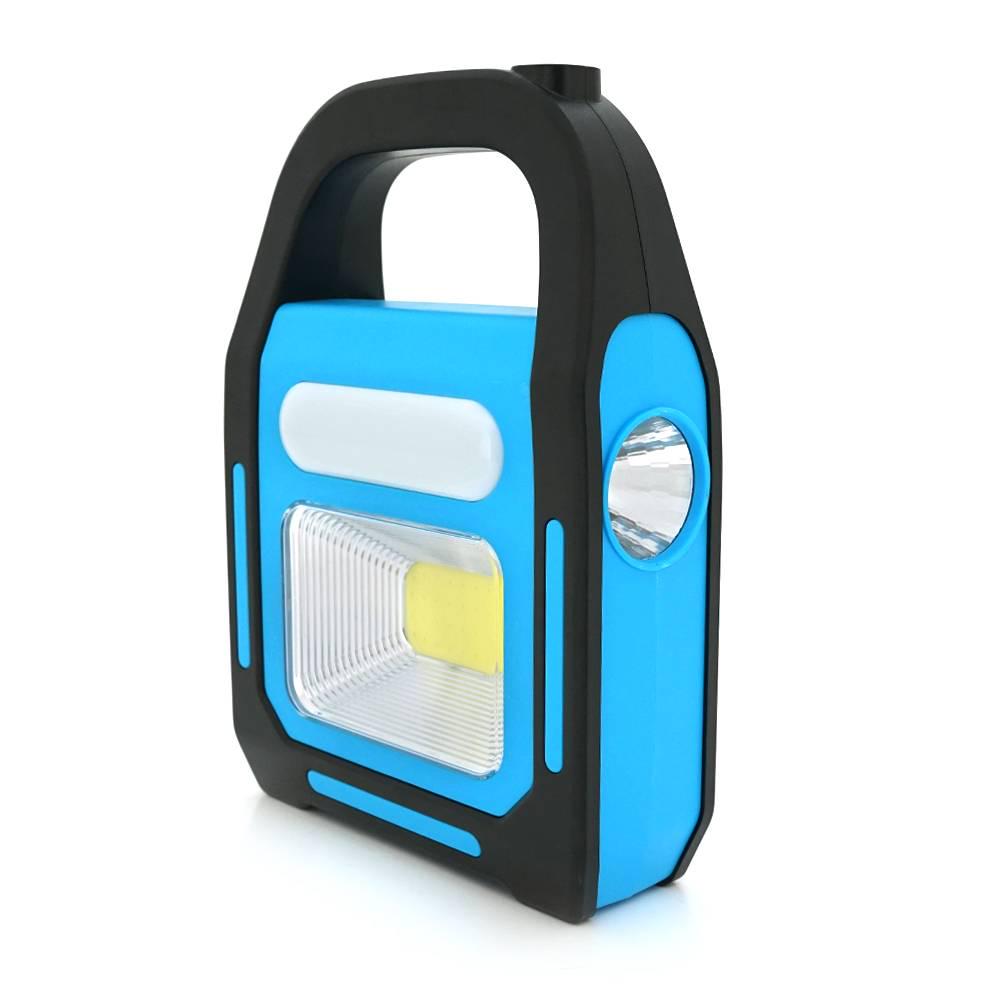 Ліхтарик переносний ORION OR-9707B+Solar COB+SMD LED 3 режими роботи USB (30870)