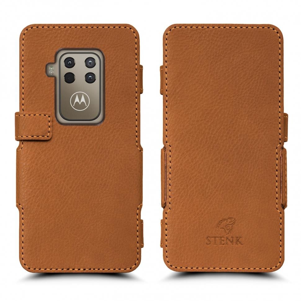 Чехол книжка Stenk Prime для Motorola One Zoom Camel (64755)