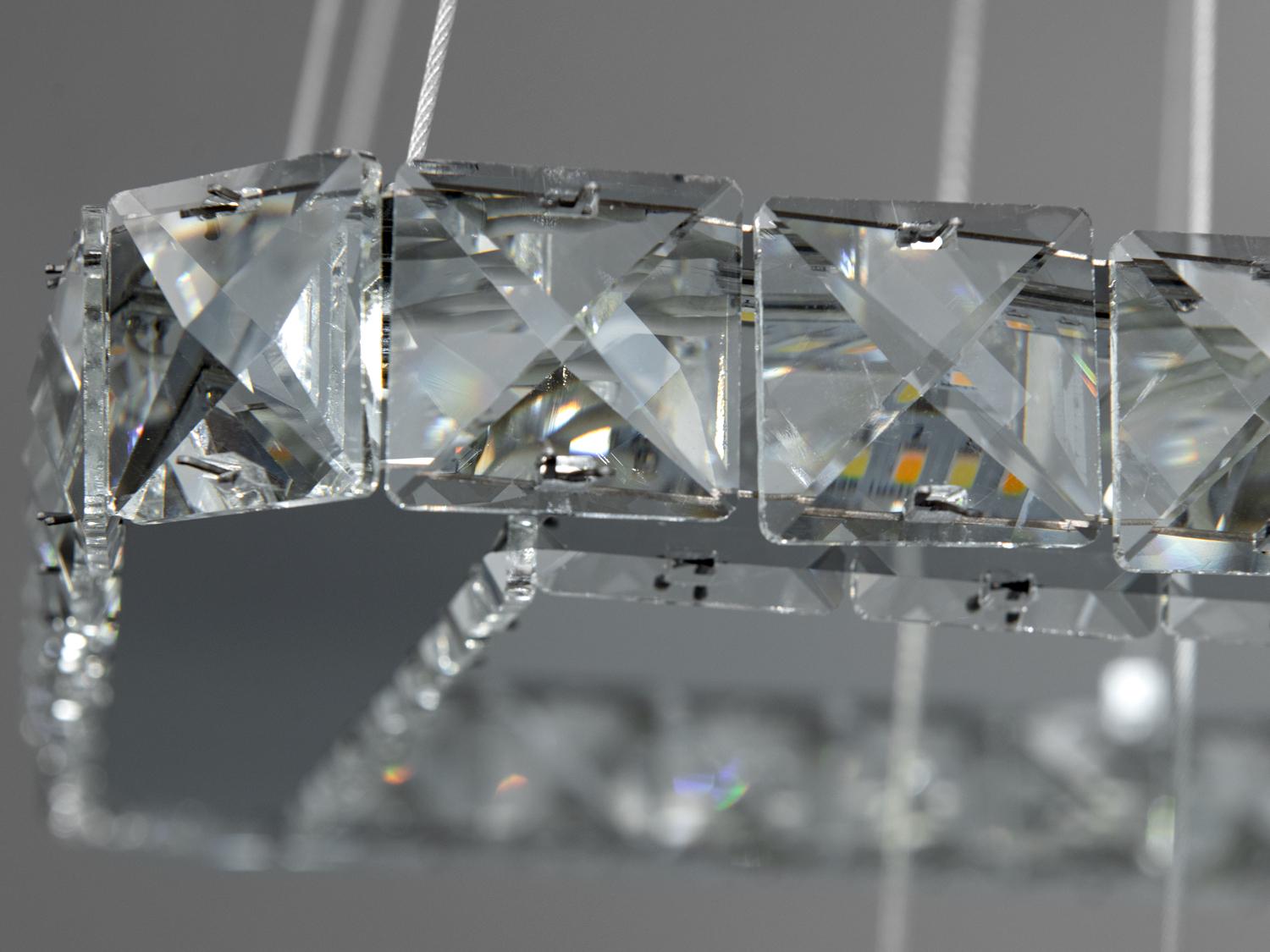 Люстра хрустальная светодиодная Хром (7223-2W/400+210HR) - фото 6 Люстра хрустальная светодиодная Хром (7223-2W/400+210HR) - фото 6