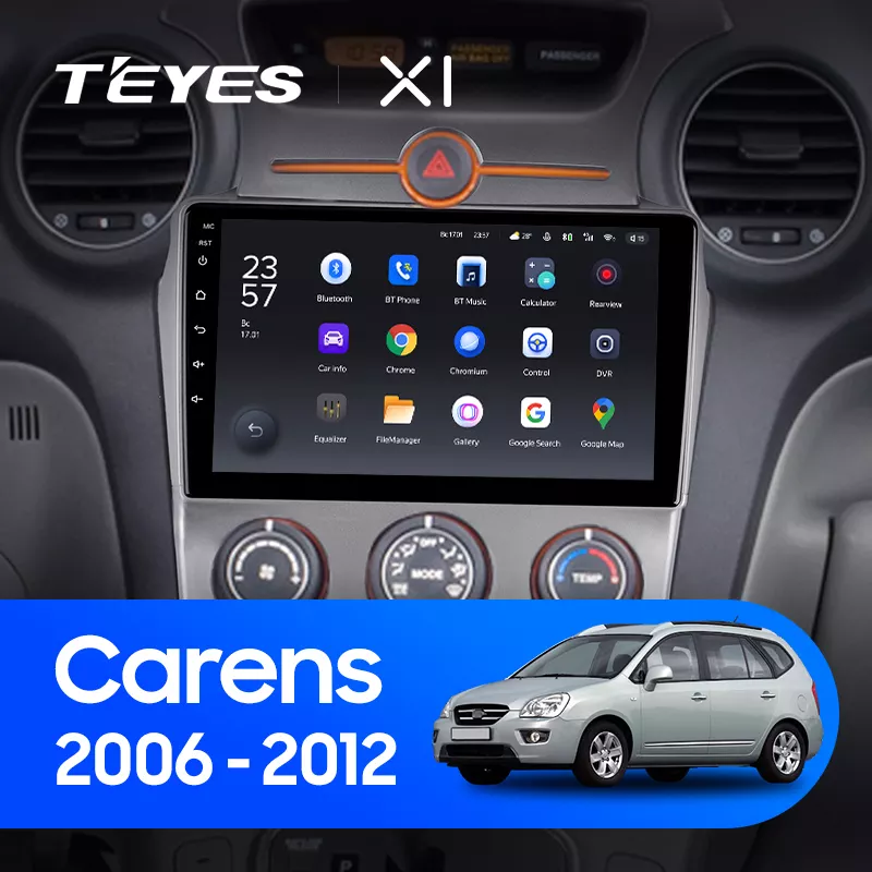 Автомагнітола штатна Teyes X1 для Kia Carens 2006-2012 Android 2/32 Гб Wi-Fi варіант В (1664465609) - фото 3