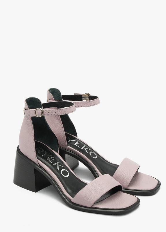 Босоножки женские RYLKO на среднем каблуке кожаные р. 39 Сиреневый (6TF30_T8 _6SN) Босоножки женские RYLKO на среднем каблуке кожаные р. 39 Сиреневый (6TF30_T8 _6SN)