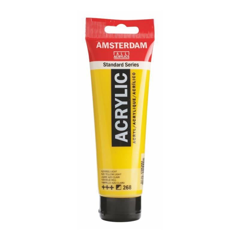 Акриловая краска Amsterdam Royal Talens 120 мл 268 AZO Желтый светлый (Az1-8712079210991)