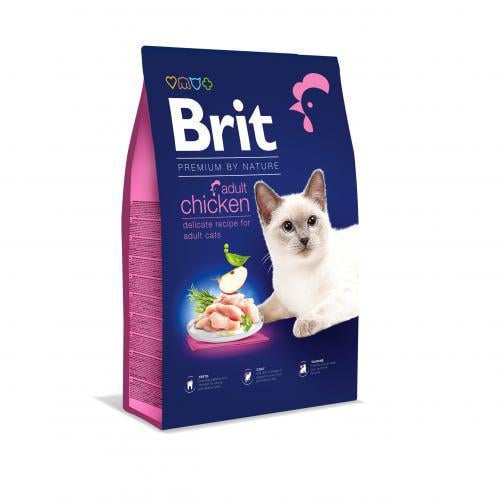 Корм сухий Brit Premium Cat by Nature Chicken з куркою 8 кг Корм сухий Brit Premium Cat by Nature Chicken з куркою 8 кг