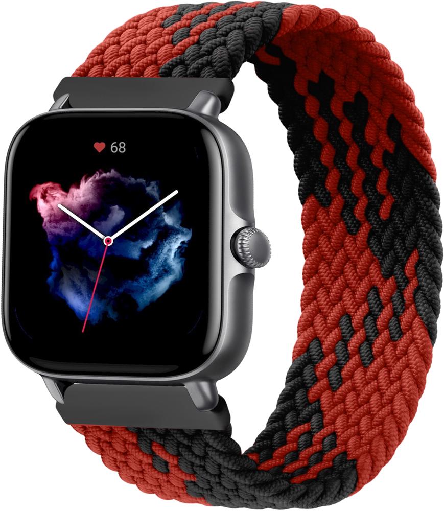Ремешок Solo Loop Multi для Amazfit GTS 3 (145 мм) Black/Red (25331-44)