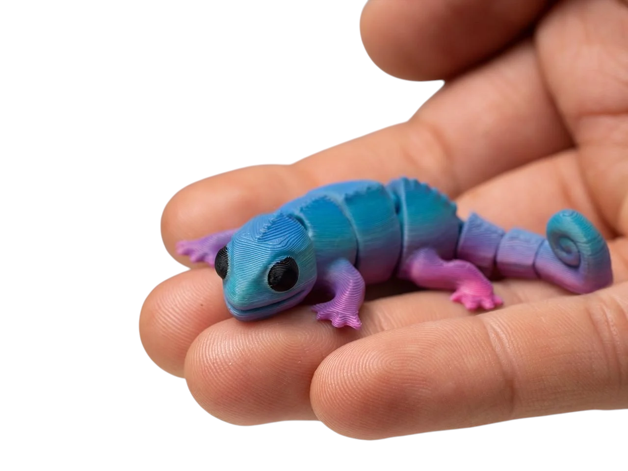 Фиджет Гибкий хамелеон Flexi Chameleon Articulated 7 см