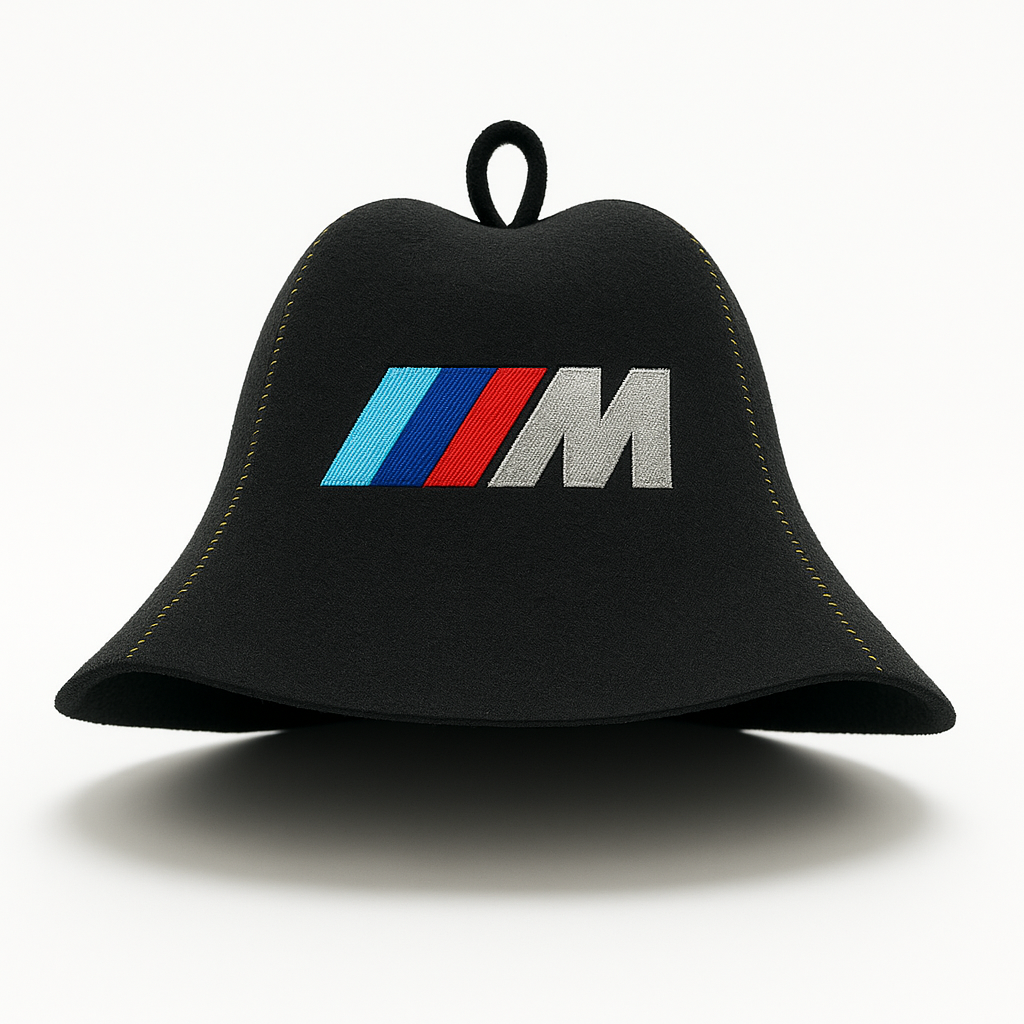 Шапка для бани Luxyart BMW М искусственный фетр Черный (XL-217)