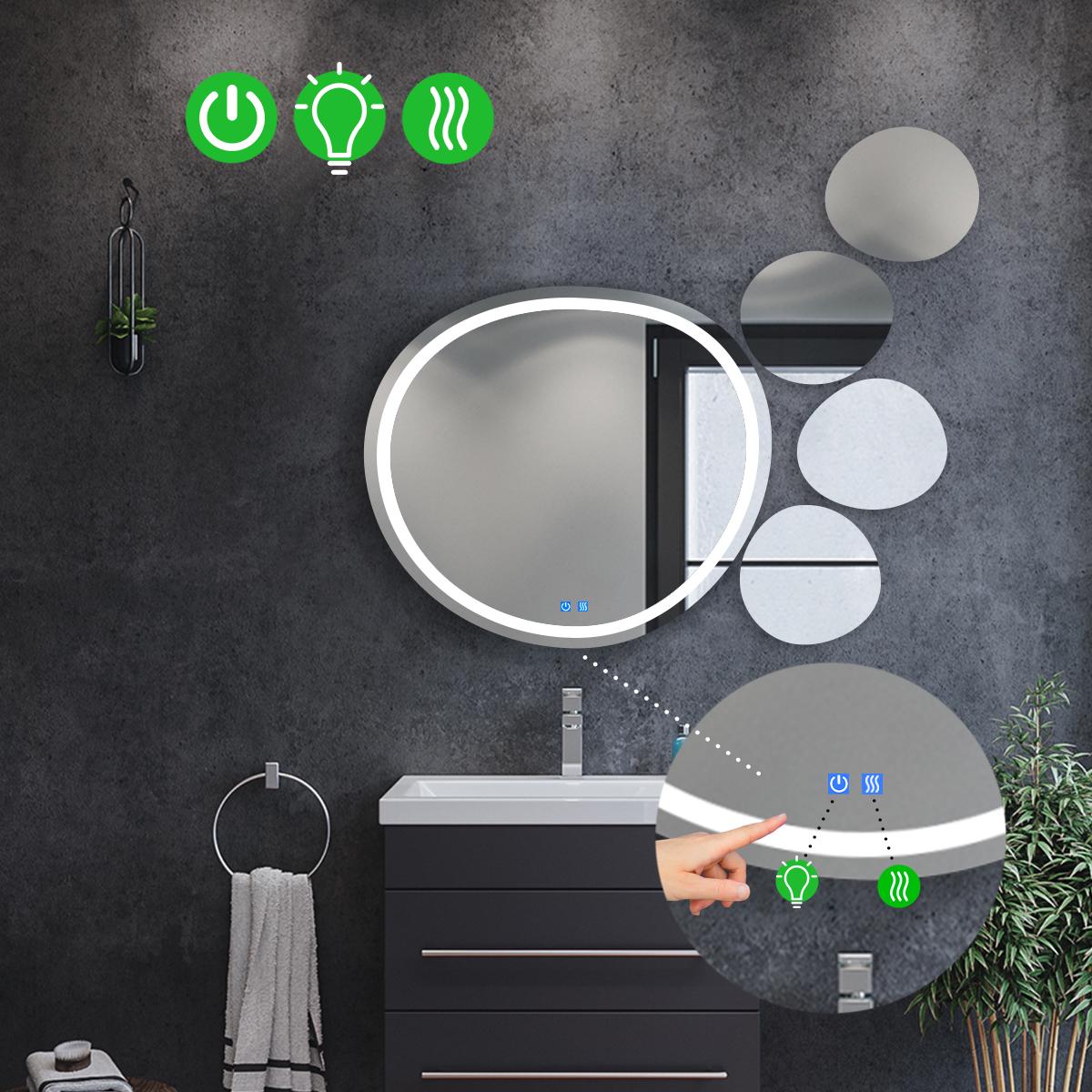 Дзеркало з LED підсвіткою Acqua 1 з двома сенсорами 80x80 см (8738238) - фото 2 Дзеркало з LED підсвіткою Acqua 1 з двома сенсорами 80x80 см (8738238) - фото 2