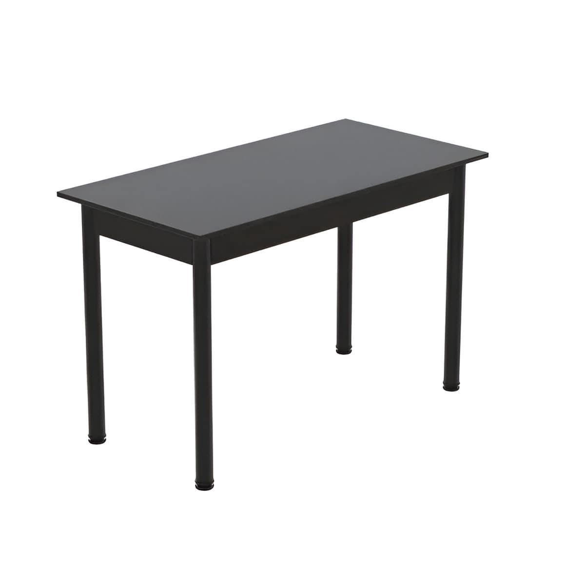 Обеденный стол Ferrum-decor Бенита ДСП 16 мм 75x120x70 см Черный/Сосна Кембра (FRD-105698)