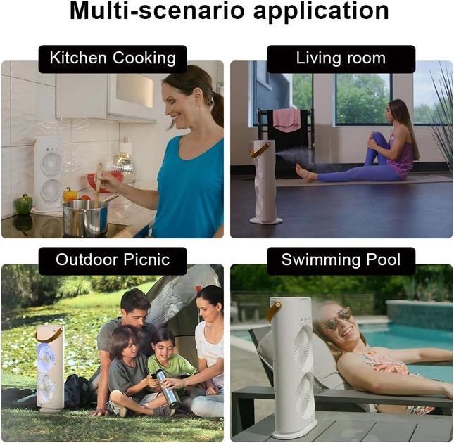 Настільний вентилятор RD-1818 з охолодженням і LED підсвічуванням 35 Вт (45263-RD-1818_400) - фото 11 Настільний вентилятор RD-1818 з охолодженням і LED підсвічуванням 35 Вт (45263-RD-1818_400) - фото 11