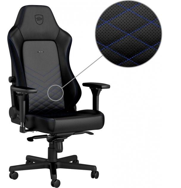 Кресло для геймеров Noblechairs Hero Black/Blue (10307200) - фото 7