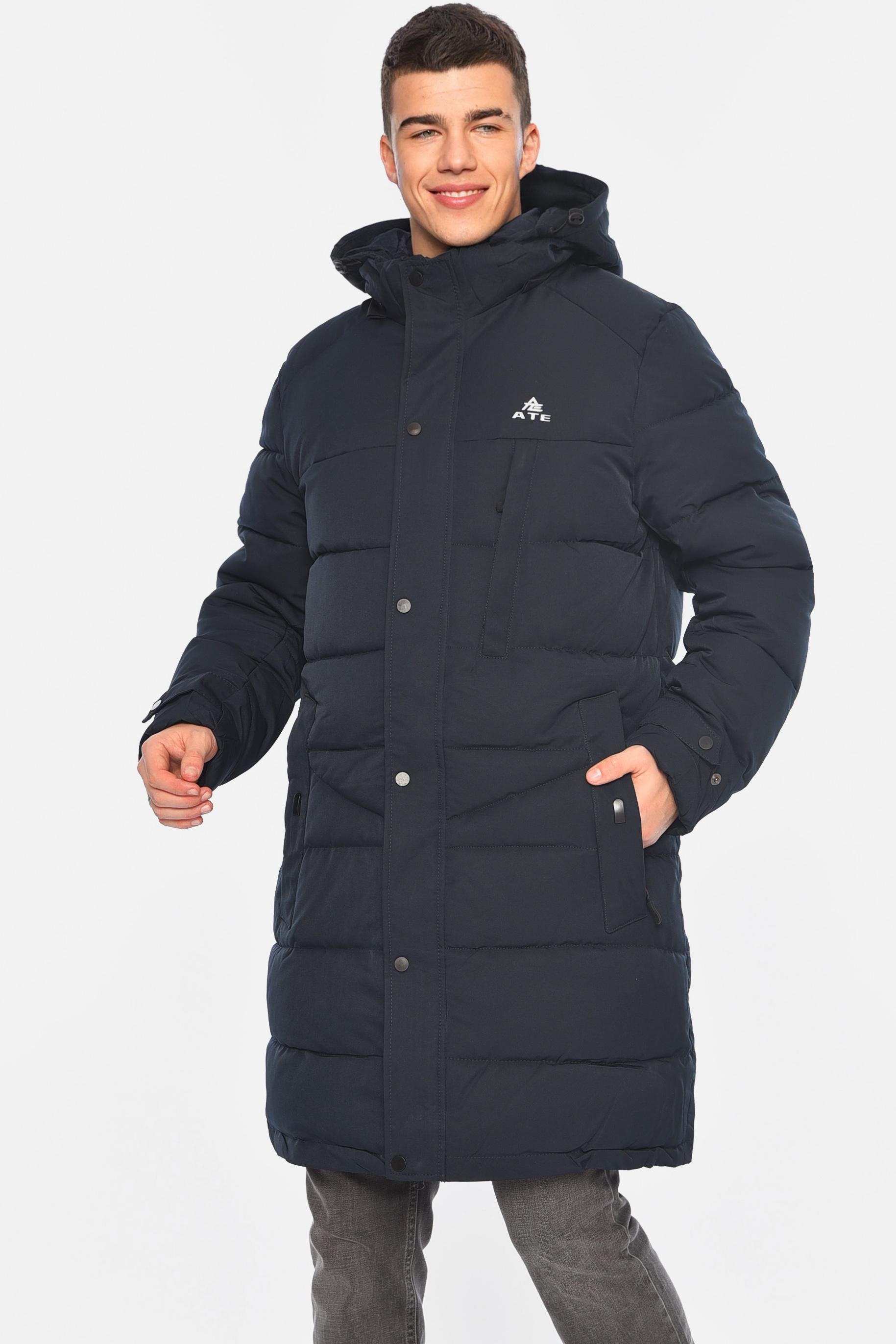 Куртка мужская удлиненная еврозима XL Темно-синий (195771)