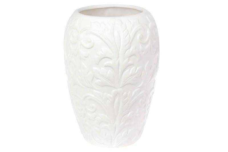 Ваза керамическая BonaDi 727349 23 см Белый (10096)
