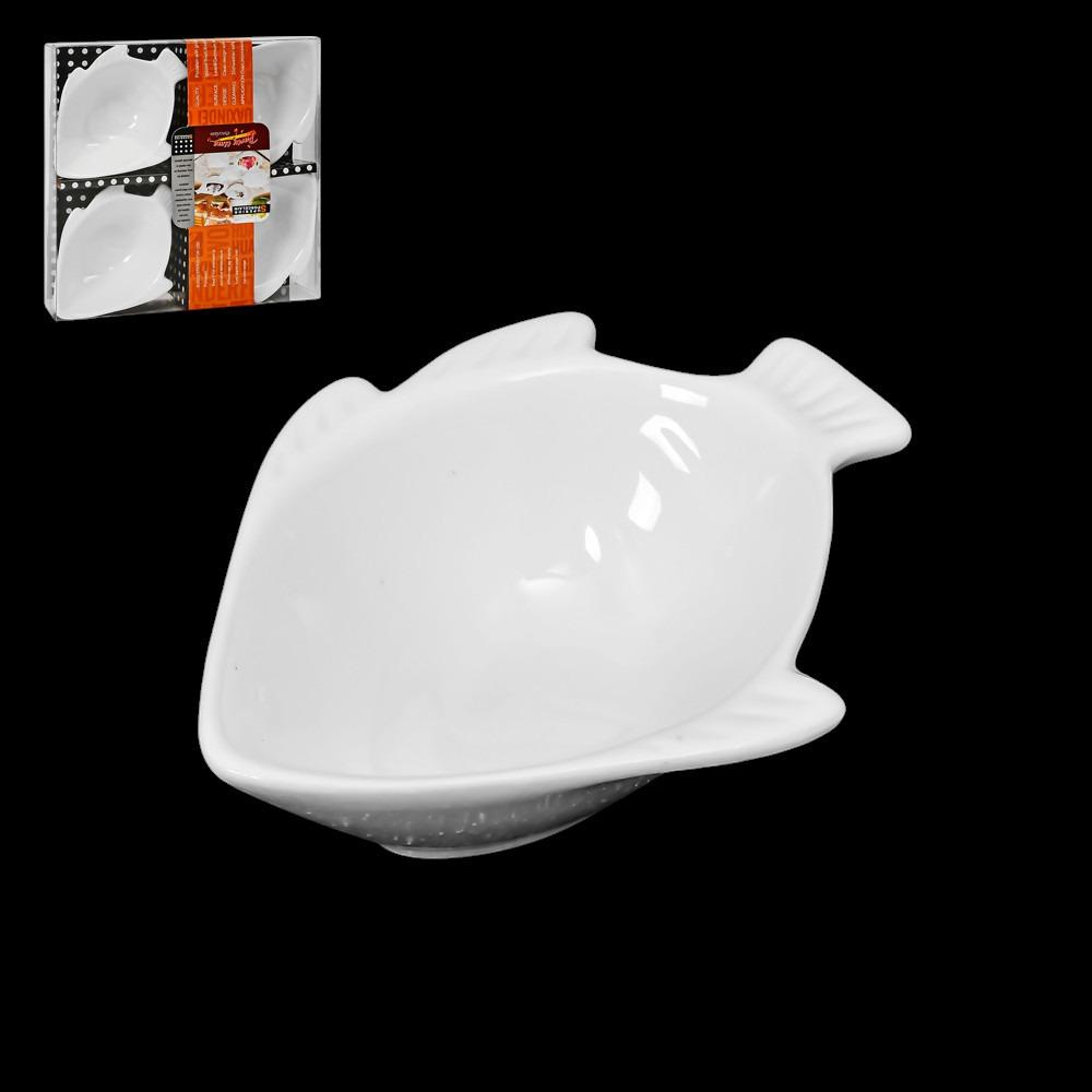 Соусницы фарфоровые 4 шт. 16х16х4см Белый (R90553) - фото 2 Соусницы фарфоровые 4 шт. 16х16х4см Белый (R90553) - фото 2