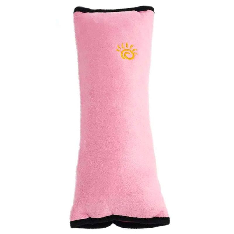 Подушка дорожная на ремень безопасности мягкая съемная Розовый (541e8705)