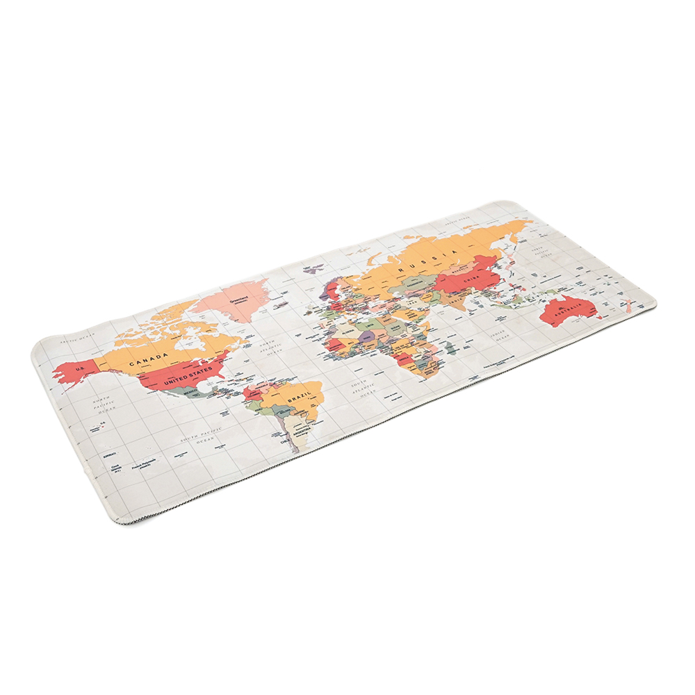 Килимок геймерський Карта світу з боковою прошивкою тканинний 3х300x700 мм Beige (YUT_V5628)