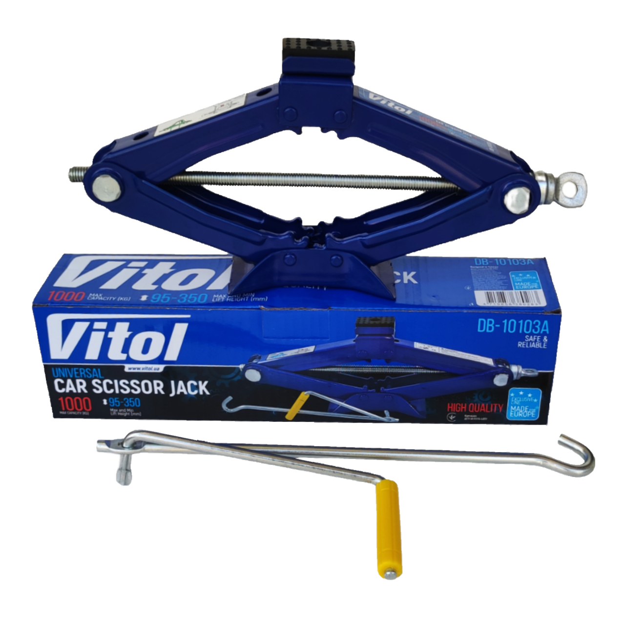 Домкрат ромбовый Vitol 1 т 95-350 мм (6380) Домкрат ромбовый Vitol 1 т 95-350 мм (6380)
