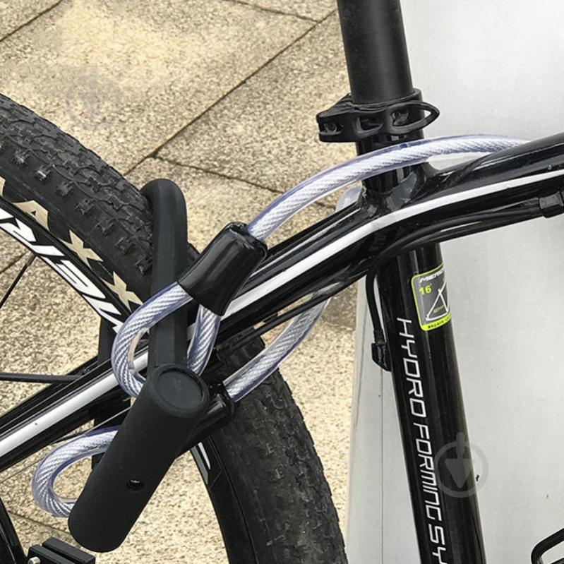 Замок велосипедный West Biking 0705031/0705032 навесной с тросом и ключами Замок велосипедный West Biking 0705031/0705032 навесной с тросом и ключами