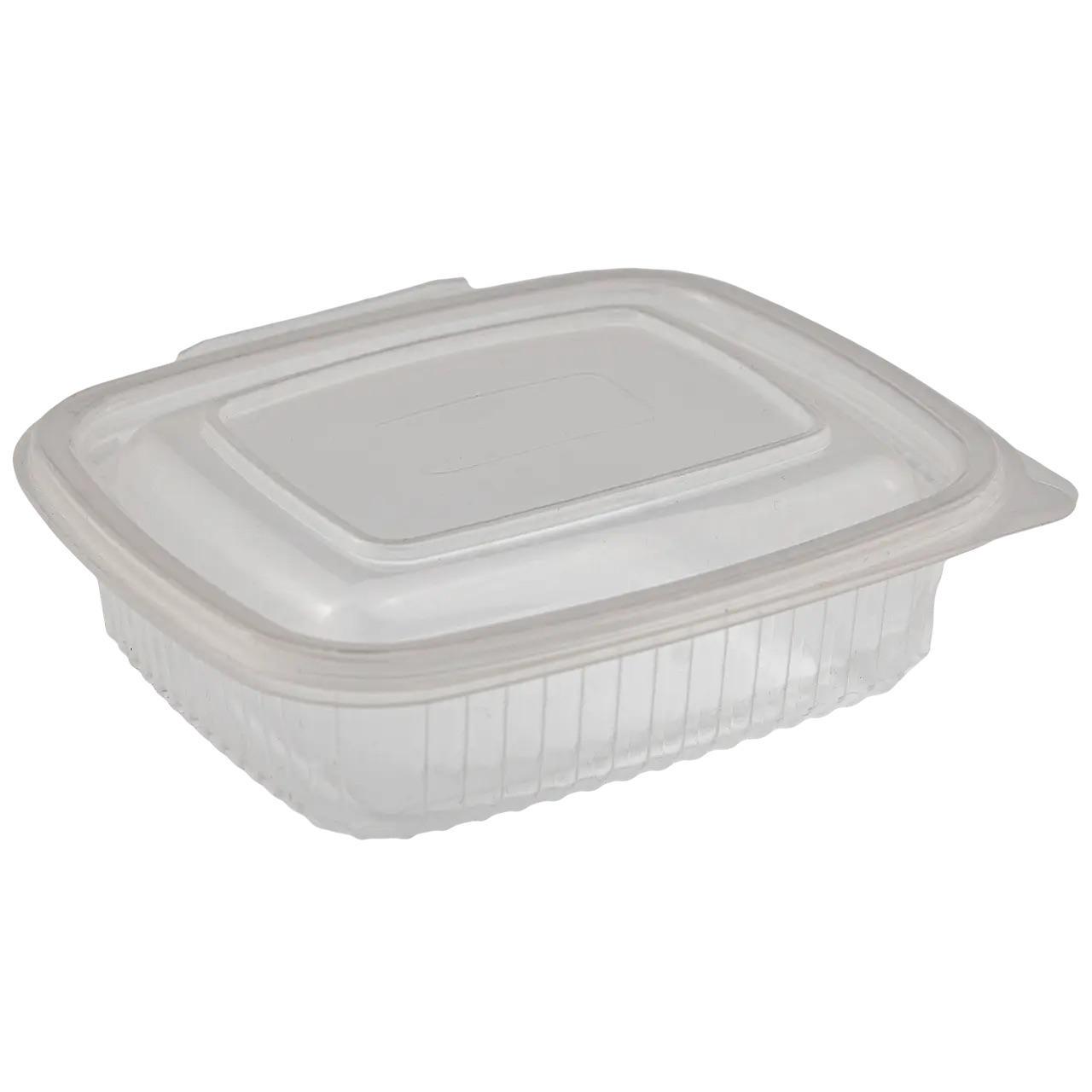 Контейнер пластиковий із кришкою 750 мл 50 шт. Прозорий (DB-0011) - фото 2 Контейнер пластиковий із кришкою 750 мл 50 шт. Прозорий (DB-0011) - фото 2