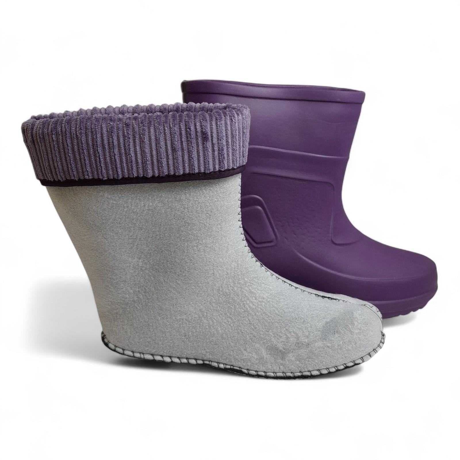 Сапоги утепленные женские dagostyle М-145 из ЭВА-пены р. 37/38 25 см Фиолетовый (2770392385) - фото 4 Сапоги утепленные женские dagostyle М-145 из ЭВА-пены р. 37/38 25 см Фиолетовый (2770392385) - фото 4