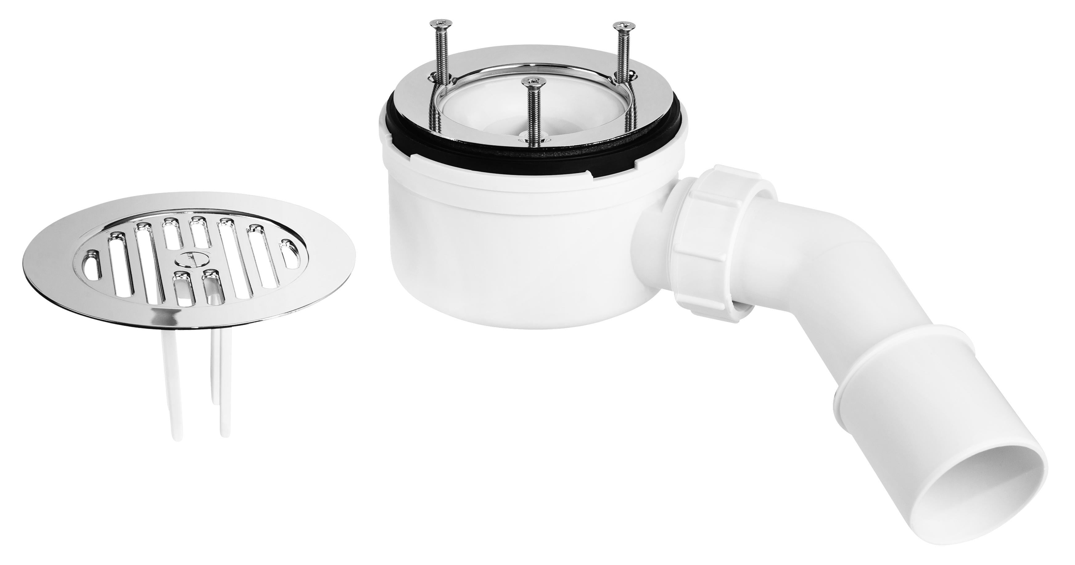 Сифон для поддона McAlpine d90 h53 мм Хром (MP2730L3H-SL)