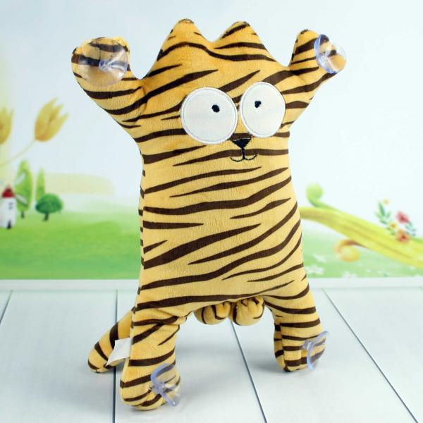 Мягкая игрушка Копица Сувенир на присосках №1/1 Котик 31 см Полосатый (00284-134)