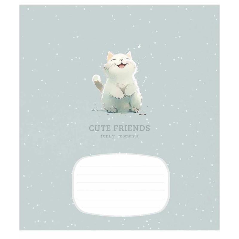 Зошит учнівський "Cute friends" 012-3292K-5 в клітинку 12 аркушів