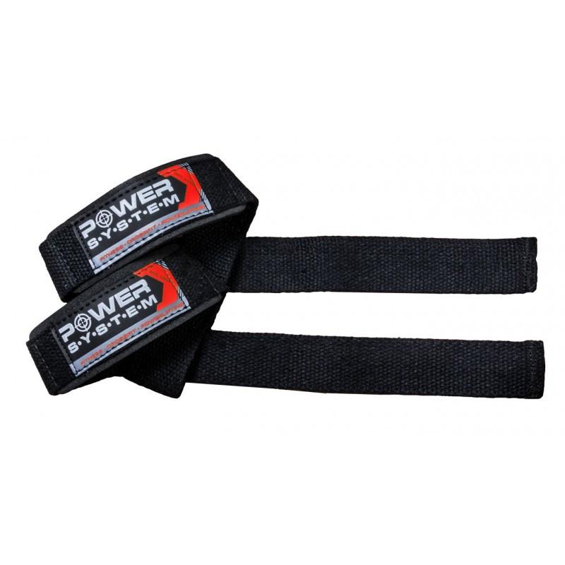 Лямки для тяги Power System PS-3400 Power Straps Black/Red (21398851) - фото 6