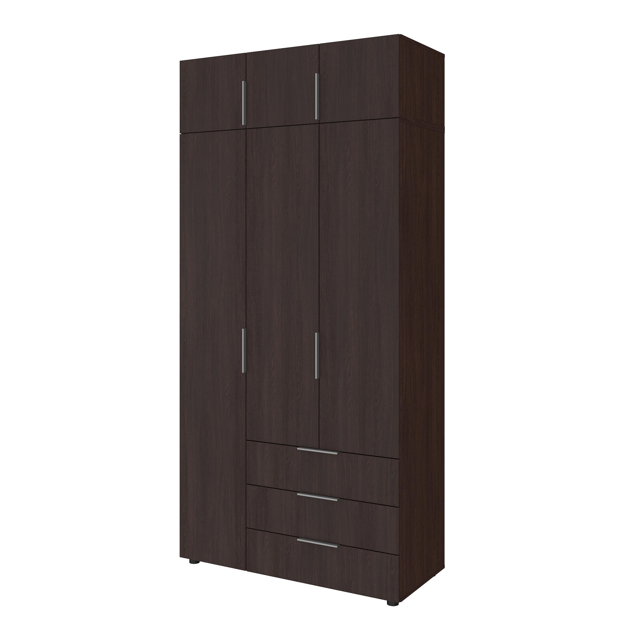 Шафа зі штангою та шухлядами Versale 3 Antr 1154x500x2400 мм Венге Магія - фото 1 Шафа зі штангою та шухлядами Versale 3 Antr 1154x500x2400 мм Венге Магія - фото 1